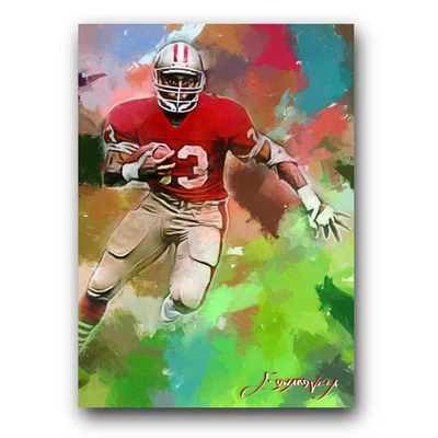 Roger Craig #3 Art Card Limited 33/50 Edward Vela Signed (San Francisco 49ers) - Image 1 of 2