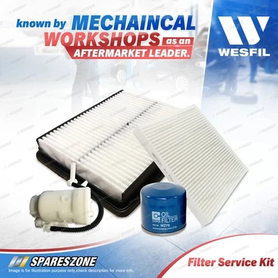 Wesfil Oil Air Fuel Cabin Filter Service Kit for Kia Optima TF 2.4L 2011-2015 - image 1 of 2