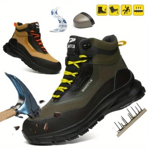 Botas de construcción industrial para hombre Seguridad en el trabajo Puntera de acero Zapatos de trabajo Botas de senderismo - Imagen 1 de 18