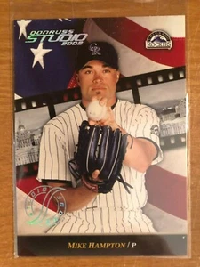 2002 Donruss Studio Proof Mike Hampton Colorado Rockies 093/100 - Picture 1 of 2