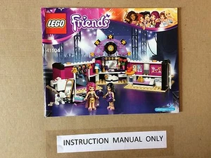 Nuevo Lego Manual de Instrucciones SOLO para Amigos Pop Star Rehearsal Stage Set 41004 - Imagen 1 de 1
