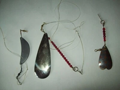  Señuelos de pesca giratorios vintage 2 Plueger cobre rojo cuentas cobre con puntos  Foto 1 de 4