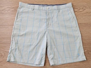 Tommy Bahama Island Zone Continental Check Shorts Mens 38 Plaid Stretch Golf - Picture 1 of 9