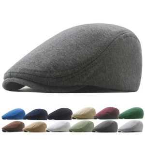 Boina Sombrero Gorra Plana Hombres Completamente Forrado Newsboy Cabbie Gatsby Conducción Golf Panadero Niño  - Imagen 1 de 24