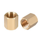 Brass Pipe Fitting, 1/8-1/2"G Female Thread Straight Hex Rod Coupling 2/4/6/8pcs