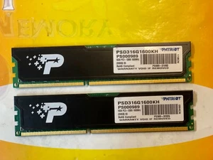 Desktop Gaming16GB (2X8GB) DDR3 PC3-12800 1600 NON ECC LOW DENSITY PSD316G1600KH - Picture 1 of 3