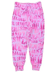 Justice Girls Hot Pink Fleece Jogger Pants Sweatpants Sweats - Picture 1 of 1