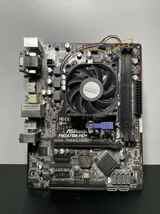 ASRock FM2A78M-HD+ Motherboard MicroATX Socket FM2+ with A8-7600 - Picture 1 of 10
