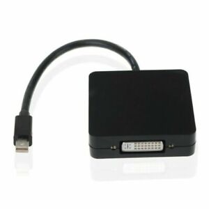 3in1 Mini Displayport DP to HDMI DVI VGA Adapter Cable Fr MacBook Air Pro Mac PC