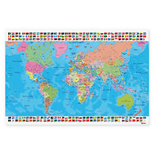 HERMA Kinder Schreibunterlage abwaschbar Weltkarte rutschfest Unterlage 55x35cm