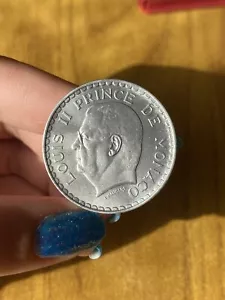 Moneda Monaco Luigi II 5 Francos 1945 Ss - Imagen 1 de 2