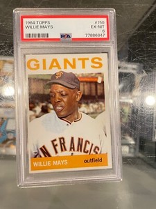 1964 TOPPS #150 WILLIE MAYS SAN FRANCISCO GIANTS BASEBALL CARD PSA 6 EX/MT