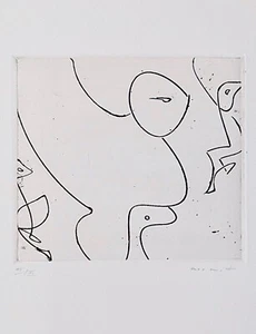 Max ERNST - Estampe Originale - Eau-forte - Sans titre 3 - Imagen 1 de 12