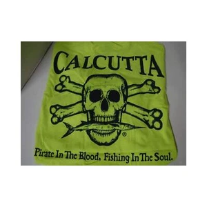 New Authentic Calcutta S/S Shirt- Safety Yellow/ Black Original Logo - Picture 1 of 7