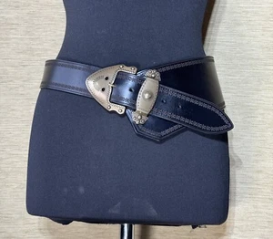Isabel Marant Belt Liko Dark Brown Leather Accessory Size 85 Waist Up to 32 inch - Picture 1 of 14