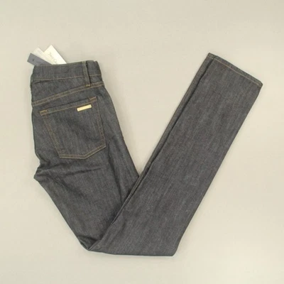 Pantalones de mezclilla ajustados Juicy Couture para mujer talla 25 lavado oscuro nuevos con etiquetas $128 Foto 1 de 4