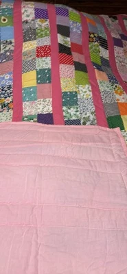 Домашнее стеганое одеяло Pretty In Pink королевский размер розовое постельное белье - Изображение 1 из 4