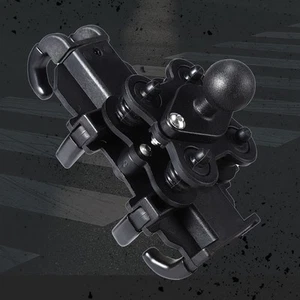 Auto Mirror Mount Type Motorcycle Phone Holder Shock Absorbing 8 Claws Fixed - Photo 1 sur 12