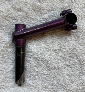 Vintage GT Flip Flop Stem | 1” 22.2mm | 120mm Length | Purple Splatter - Picture 1 of 6