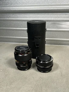 Konica Macro Hexanon AR 55mm f/3.5 Manual Focus Lens w/ Macro Lens Adapter AR - Picture 1 of 10
