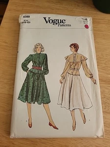 Vogue Patterns 8389 Misses Blouse Skirt Size 6-10 UC FF - Picture 1 of 3