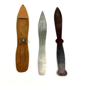 VTG Super Thrower Throwing Knife + Sheath Made in Japan Stainless Steel 2x - Picture 1 of 15