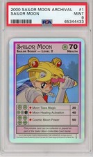 Sailor Moon 2000 Dart Sailor Moon Archival #1 Holofoil PSA 9 Mint POPULATION 1