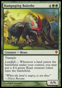 MTG RAMPAGING BALOTHS ASIAN EXC - BALOTH INFURIATI - ZEN - MAGIC - Picture 1 of 1