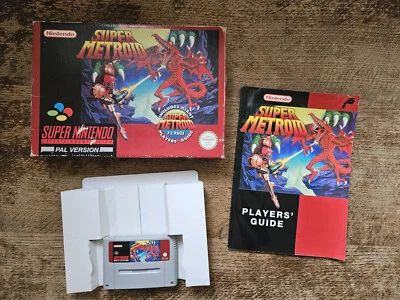 SNES SUPER NINTENDO - SUPER METROID BIG BOX #SPC UKV PAL CIB - Image 1 of 4