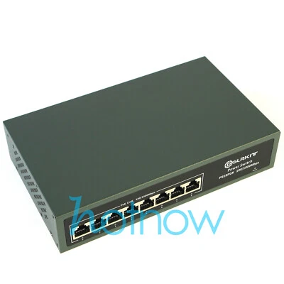 DSLRKIT ALL Gigabit 8 Ports PoE+ Switch 802.3at af 120watt Power Over Ethernet - Image 1 of 4