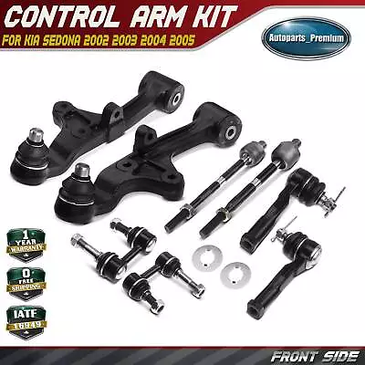8Pcs Front Control Arm & Ball Joint Assembly Sway Bar Link for Kia Sedona 02-05 - Imagem 1 de 4