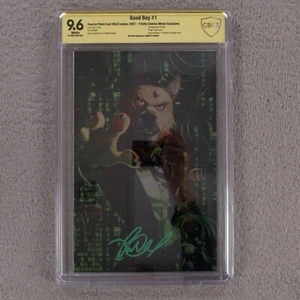 Good Boy #1 Virgin Metal Igor Lomov Matrix Homage Garrett Gunn SS 2021 CBCS 9.6 - Picture 1 of 17