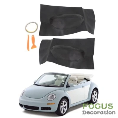 Tarjetas de inserción de panel de puerta de cuero sintético para Volkswagen Beetle 1998 1999-2010 Foto 1 de 4