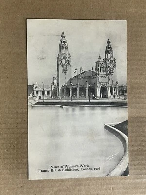 Postcard London Franco-British Exhibition Palace Woman’s Work 1908 World’s Fair - Image 1 of 2