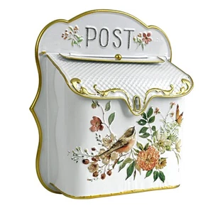 Retro Wall Mount Mailboxes Residentil Outside Front Door Porch Patio Decor - Picture 1 of 6