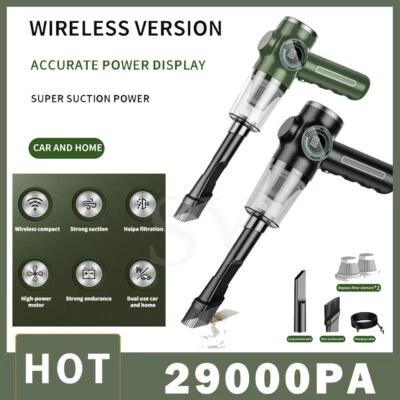 LCD Wireless Hand Held Vacuum Cleaner Small Mini Portable Car Auto Home CN - Image 1 of 4