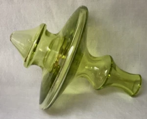 Christian Tortu Spinning TOP Vase 7.5" CHARTREUSE TOUPILLE for Kosta Boda Glass - Picture 1 of 8