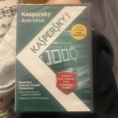 KASPERSKEY Lab Anti-Virus Protection PC Computer Security Software NEW SEALED - Image 1 of 2