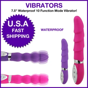 Vibrador Materia de silicona 10 Velocidades para hombre / mujer Juego Erotico - Picture 1 of 7