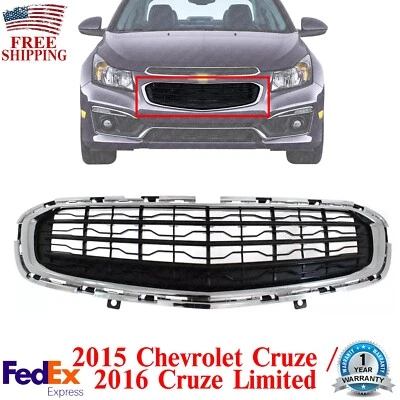 Rejilla inferior texturizada con moldura cromada para Chevrolet Cruze 2015/2016 Limited Foto 1 de 4