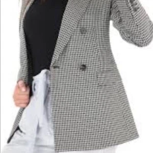 ESCADA DOUBLEBREASTED HOUNDSTOOTH JACKET 40 - Picture 1 of 8