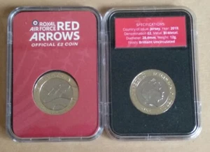 MONEDA 2 LIBRAS JERSEY 2019 ROYAL AIR FORCE SC/UNC, MUY ESCASA, BLISTER OFICIAL - Imagen 1 de 1
