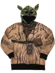 STAR WARS YODA YOUTH KIDS FLEECE Size M medium HOODIE ZIP FRONT FLEECE NWOT - Picture 1 of 3