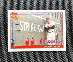 1991 Topps Cracker Jack Mini Baseball - ROGER CLEMENS #22 - BOSTON RED SOX - Picture 1 of 2