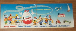 Seltene Werbung Ü-Ei Kinder Surprise MICKEY MOUSE BAND Niederlande Benelux 1990 - Picture 1 of 1