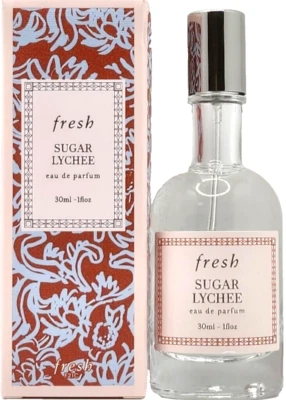 FRESH SUGAR LYCHEE EAU DE PARFUM SPRAY PARA MULHERES 1,0 Oz/30 ml NOVO EM FOLHA!!! - Imagem 1 de 4