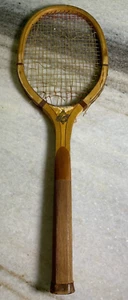 Antique 1920s EARLY Wood Wooden E. KENT TENNIS RACQUET Pawtucket Rhode Island! - Picture 1 of 21