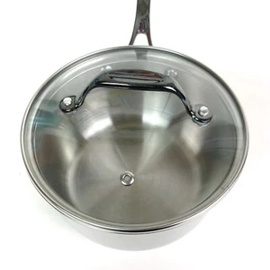 Kochtopf Edelstahl schärferes Bild 1,6 Quart Oberfläche belüfteter Deckel ofenfest - Bild 1 von 9