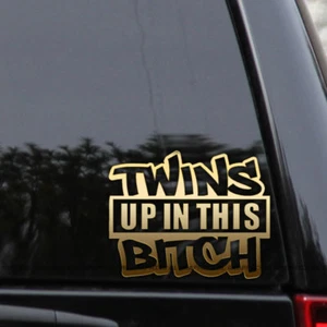 Twins Up In This Bitch Vinyl Decal Sticke - Bild 1 von 2