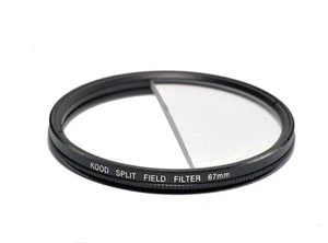 Split Field Filter +2 Diopter 67mm in Slim Rotating Ring Split-Field 67mm Filter - Picture 1 of 3